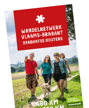 Wandelnetwerk Brabantse Kouters infogids met twee kaarten